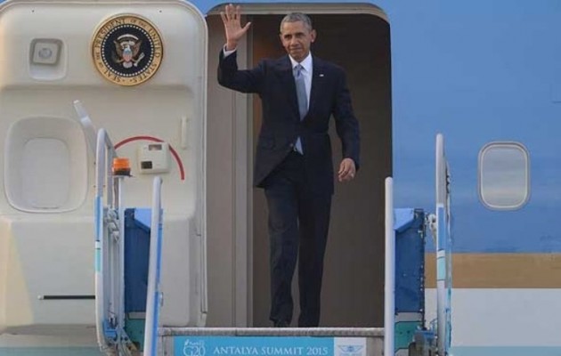 Ο Ομπάμα στην Τουρκία για τη Σύνοδο των G20