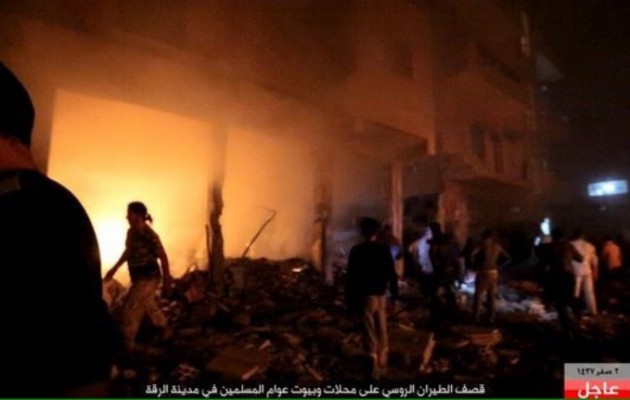 Ο Πούτιν βομβάρδισε την πρωτεύουσα της οργάνωσης Ισλαμικό Κράτος (φωτο)