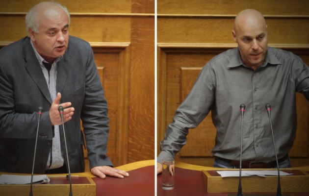 Αντάλλαξαν βρισιές Αμυράς και Καραθανασόπουλος στη Βουλή