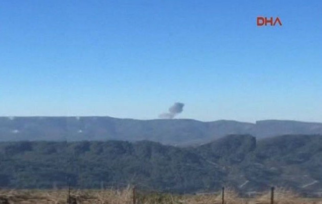 Τουρκικά αεροσκάφη κατέρριψαν μαχητικό στα συριακά σύνορα (βίντεο)