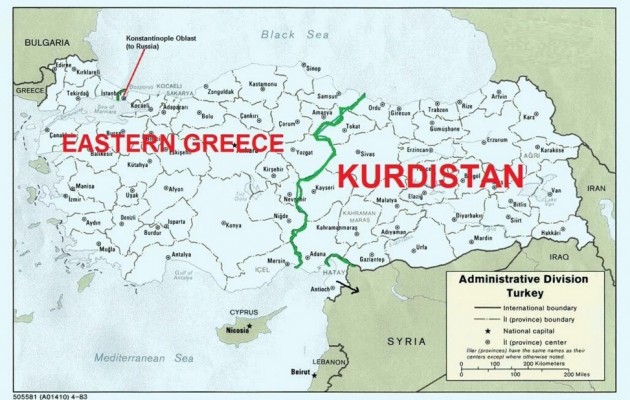 Αυτοί είναι οι χάρτες της διχοτόμησης της Τουρκίας στο Twitter