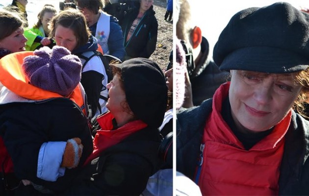 Η δραματική συνομιλία της Σούζαν Σάραντον με μια πρόσφυγα