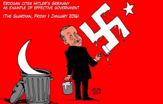 Ο Ερντογάν διαψεύδει τον εαυτό του: “Παρερμηνεύθηκε η αναφορά μου στον Χίτλερ”