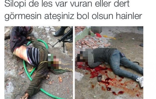 Οι Τούρκοι απαγάγουν Κούρδους, τους σκοτώνουν και τους βάζουν στο Twitter!