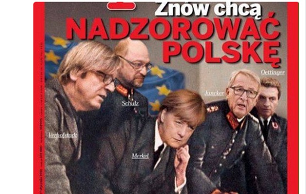 Σε ρόλο… ναζί Μέρκελ, Γιούνκερ και Σουλτς