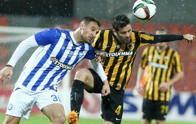 Ηρακλής και ΑΕΚ έμειναν στο 1-1 στη “λίμνη” του Καυτανζογλείου