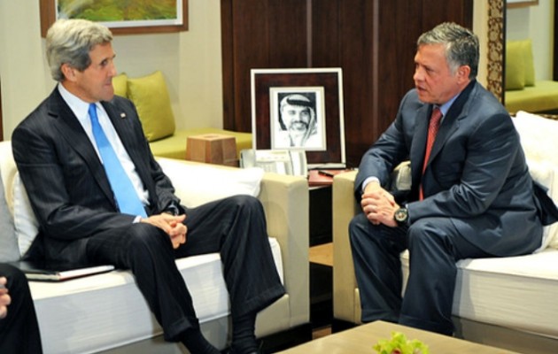 Με τον βασιλιά Αμπντάλα στην Ιορδανία ο Τζον Κέρι