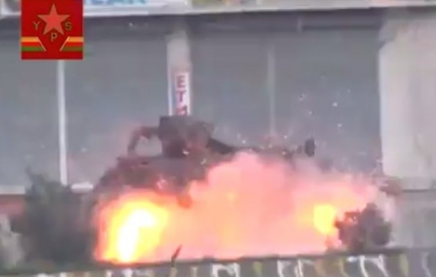 Φοβερό βίντεο: Οι Κούρδοι ανατινάζουν τουρκικό τεθωρακισμένο (βίντεο)