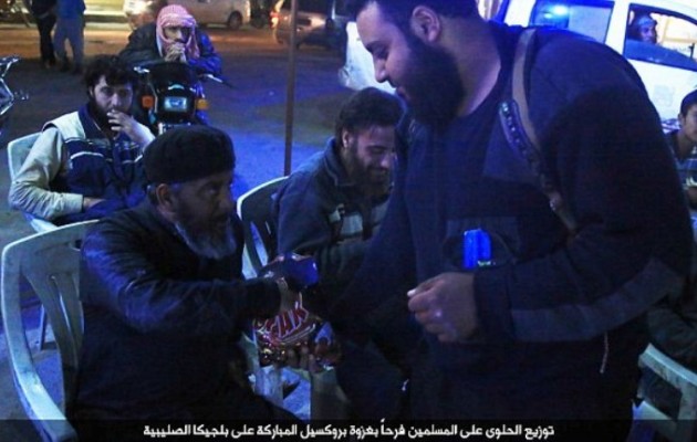 Το Ισλαμικό Κράτος γιόρτασε τις επιθέσεις στις Βρυξέλλες μοιράζοντας γλυκά