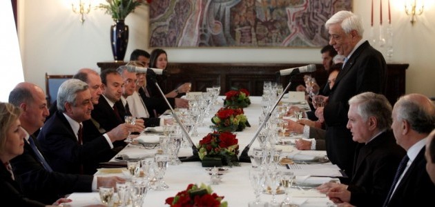 Παυλόπουλος προς Αρμένιο Πρόεδρο Δημοκρατίας: Κάποιοι υπονομεύουν