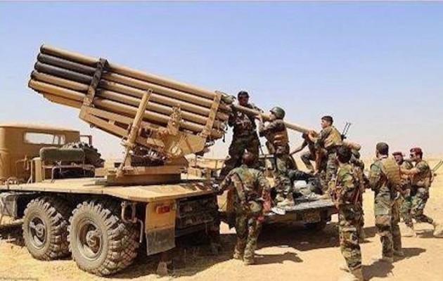 Οι Πεσμεργκά βομβάρδισαν το Ισλαμικό Κράτος με ρουκέτες Κατιούσα