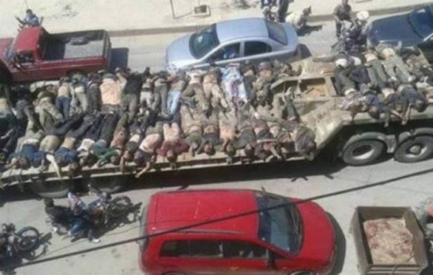 Οι τουρκόφιλοι τζιχαντιστές παρέλασαν ως πτώματα στην κουρδική Εφρίν (βίντεο)