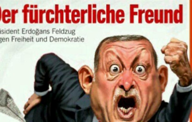 Με μια  σαΐτα στα… οπίσθια του χλευάζει τον Ερντογάν το Der Spiegel
