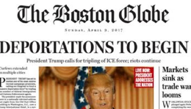 Boston Globe: Σενάριο για τη ζωή στις ΗΠΑ με πρόεδρο τον Ντόναλντ Τραμπ