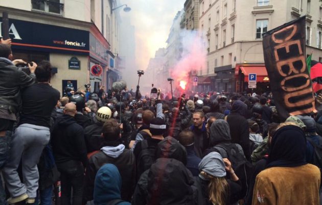 Η Γαλλία φλέγεται διαρκώς ενάντια στις νεοφιλελεύθερες πολιτικές Ολάντ (φωτο)