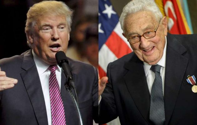 Ο Τραμπ πηγαίνει να πάρει την “ευλογία” του Κίσινγκερ