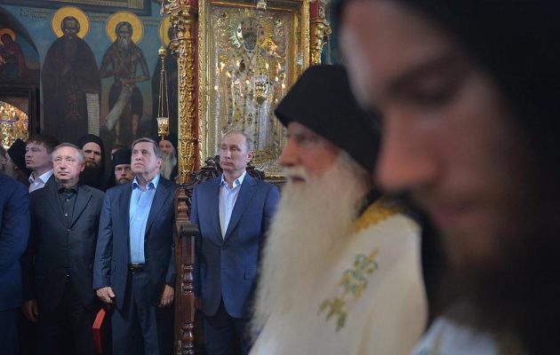 Η ομιλία Πούτιν στη Μονή Αγίου Παντελεήμονος