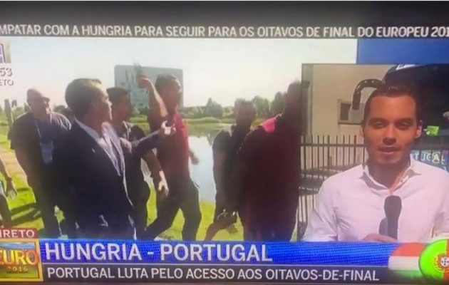 Ο Ρονάλντο άρπαξε μικρόφωνο δημοσιογράφου και το πέταξε σε λίμνη (βίντεο)