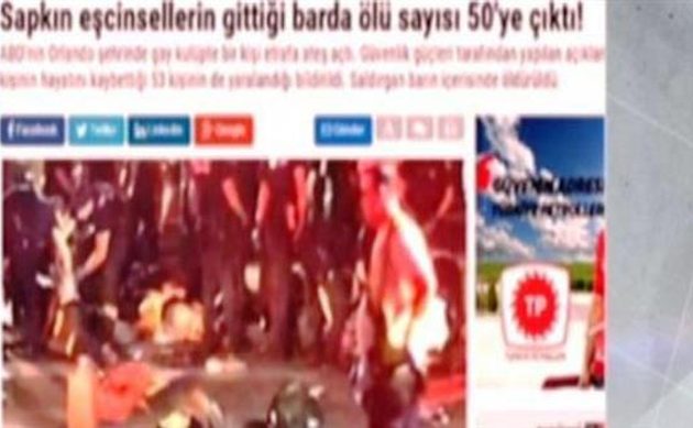 Τουρκική εφημερίδα: “50 ανώμαλοι σκοτώθηκαν στις ΗΠΑ!”