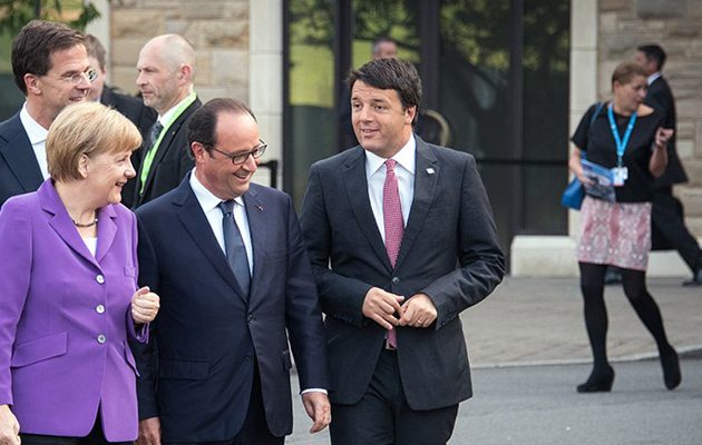 Το παίρνει πάνω του ο Ρέντσι: Συνάντηση με Μέρκελ και Ολάντ για το μέλλον της Ευρώπης