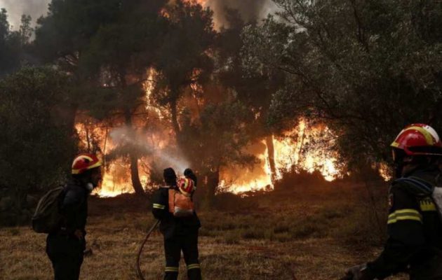 Συνεχείς οι αναζωπυρώσεις στα Δερβενοχώρια