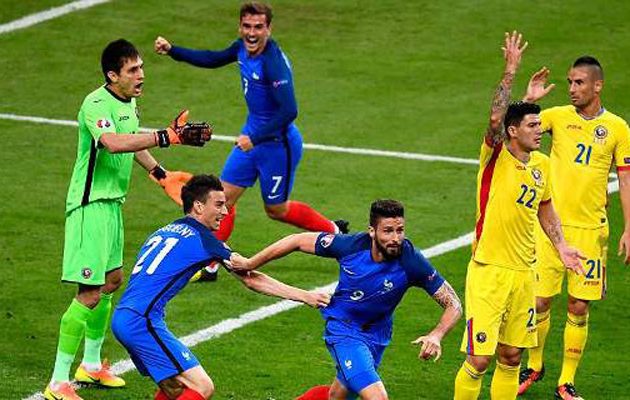 Mε το δεξί στο Euro η οικοδέσποινα Γαλλία, 2-1 τη Ρουμανία