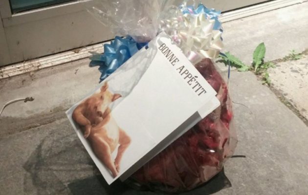 Άφησαν γουρουνοκεφαλή έξω από τζαμί του Κεμπέκ – “Καλή σας όρεξη”