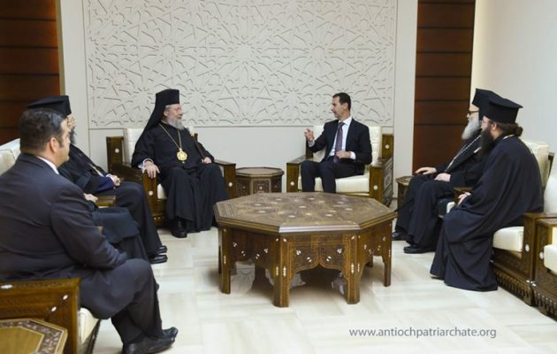 Με τον Μπασάρ Αλ Άσαντ συναντήθηκε ο Αρχιεπίσκοπος Κύπρου