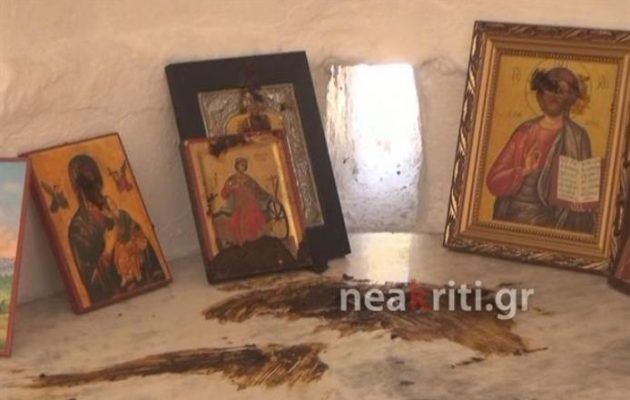 Βεβήλωσαν εκκλησία στην Κρήτη και αφόδευσαν πάνω στις εικόνες