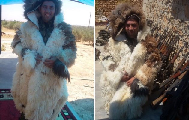Καμουφλάζ τζιχαντιστών – Ντύνονται πρόβατα για να μην τους βομβαρδίζουν (φωτο)