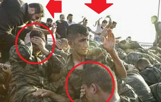 Τούρκοι ισλαμιστές μαστιγώνουν Τούρκους στρατιώτες που έχουν παραδοθεί (φωτο – σοκ)