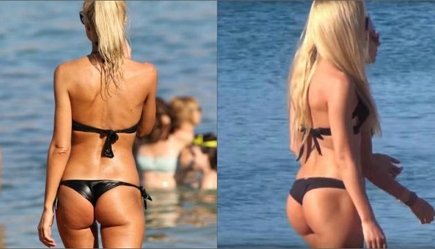 Εγκεφαλικά στη Μύκονο: Η Τζούλια Νόβα με το μικροσκοπικό μπικίνι της (φωτο)