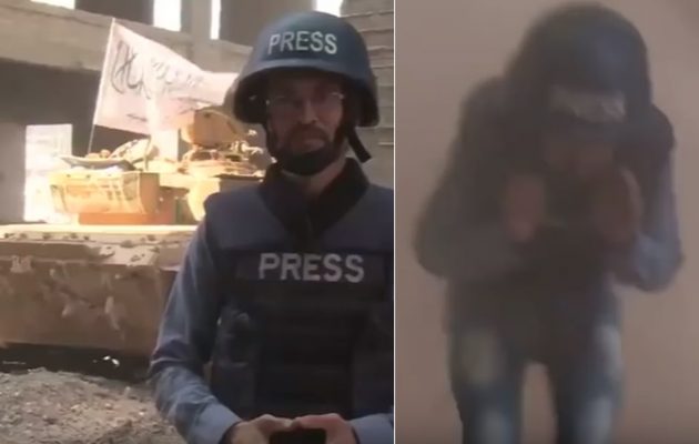 Ρωσική ρουκέτα “πετυχαίνει” δημοσιογράφο του Al Jazeera στο Χαλέπι (βίντεο)