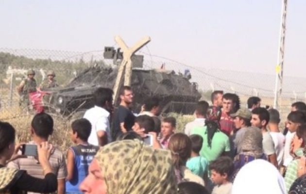 Η Τουρκία κλέβει έδαφος από τη Συρία – Έβαλαν τα σύνορα 20 μέτρα παραμέσα στην Κόμπανι