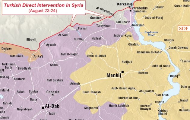 Ασπίδα του Ευφράτη: Δείτε σε χάρτες την τουρκική εισβολή στη Συρία