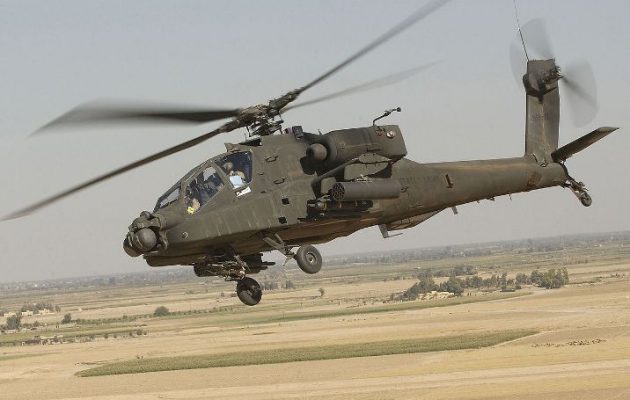 Έπεσε ελικόπτερο Απάτσι του Ελληνικού Στρατού – Σώοι οι δύο χειριστές