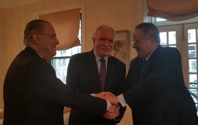 Τριμερή συνεργασία Ελλάδας, Κύπρου, Παλαιστίνης στον ΟΗΕ