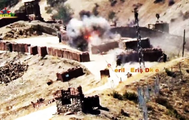 Κούρδοι επιτίθενται σε τουρκικό φυλάκιο και θερίζουν Τούρκους στρατιώτες (βίντεο μάχης)