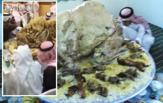 Δείτε τους πρίγκιπες της Σαουδικής Αραβίας να τρώνε δεκάδες καμήλες (βίντεο)