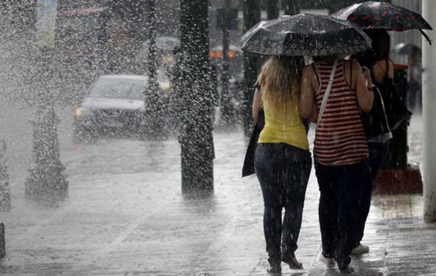 Έκτακτο δελτίο για τον καιρό: Χαλάζι και ισχυροί άνεμοι