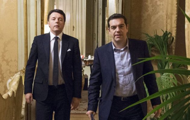 “Φιέστα” κατά τα άλλα η Ευρωμεσογειακή – Ο Ρέντσι προσχωρεί στο πλευρό του Τσίπρα