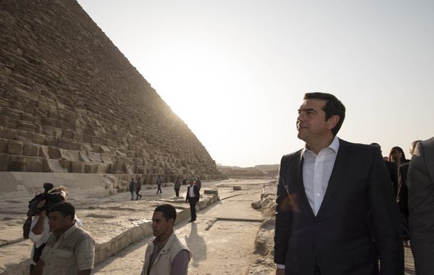 O Τσίπρας στις Πυραμίδες της Αιγύπτου