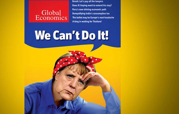 Αδύναμη και με φακιόλι η Μέρκελ στο Bloomberg