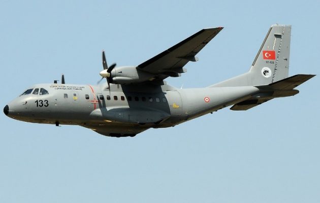 Τουρκικό CN-235 πέταξε πάνω από τη νήσο Παναγιά