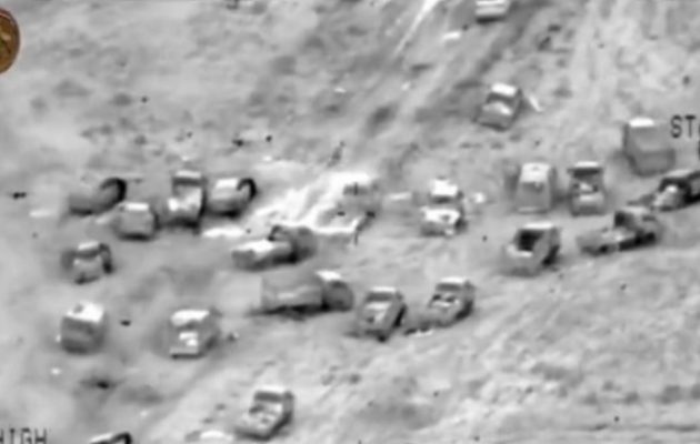 Οι Ρώσοι βομβάρδισαν φάλαγγες του Ισλαμικού Κράτους νότια της Ράκα – 80 νεκροί τζιχαντιστές
