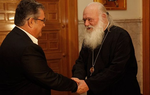 Πυρά ΚΚΕ: Πρωτόγονος αντικομμουνισμός από τον Ιερώνυμο