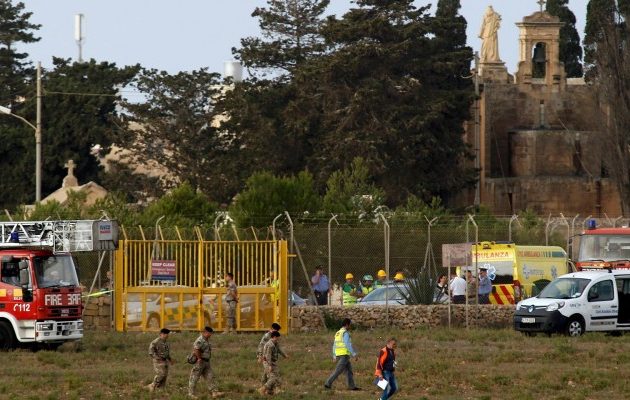 Πτώση αεροσκάφους που μετέφερε αξιωματούχους της Frontex (βίντεο)