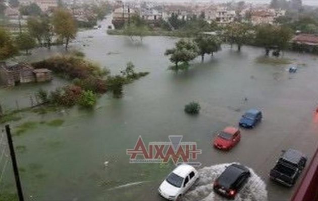 Σε έκτακτη κατάσταση το Μεσολόγγι λόγω του κατακλυσμού