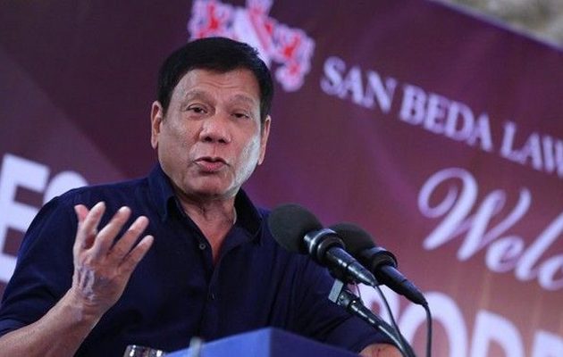 Πρόεδρος Φιλιππίνων: Εκτελέστε με, μην με βάλετε φυλακή