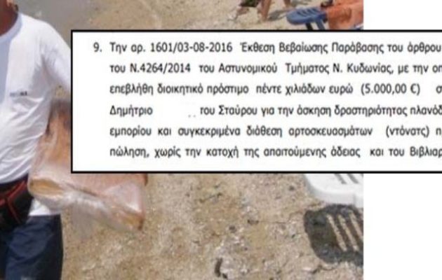Πρόστιμο 5.000 ευρώ σε άνεργο πατέρα τριών παιδιών που πούλαγε κουλούρια